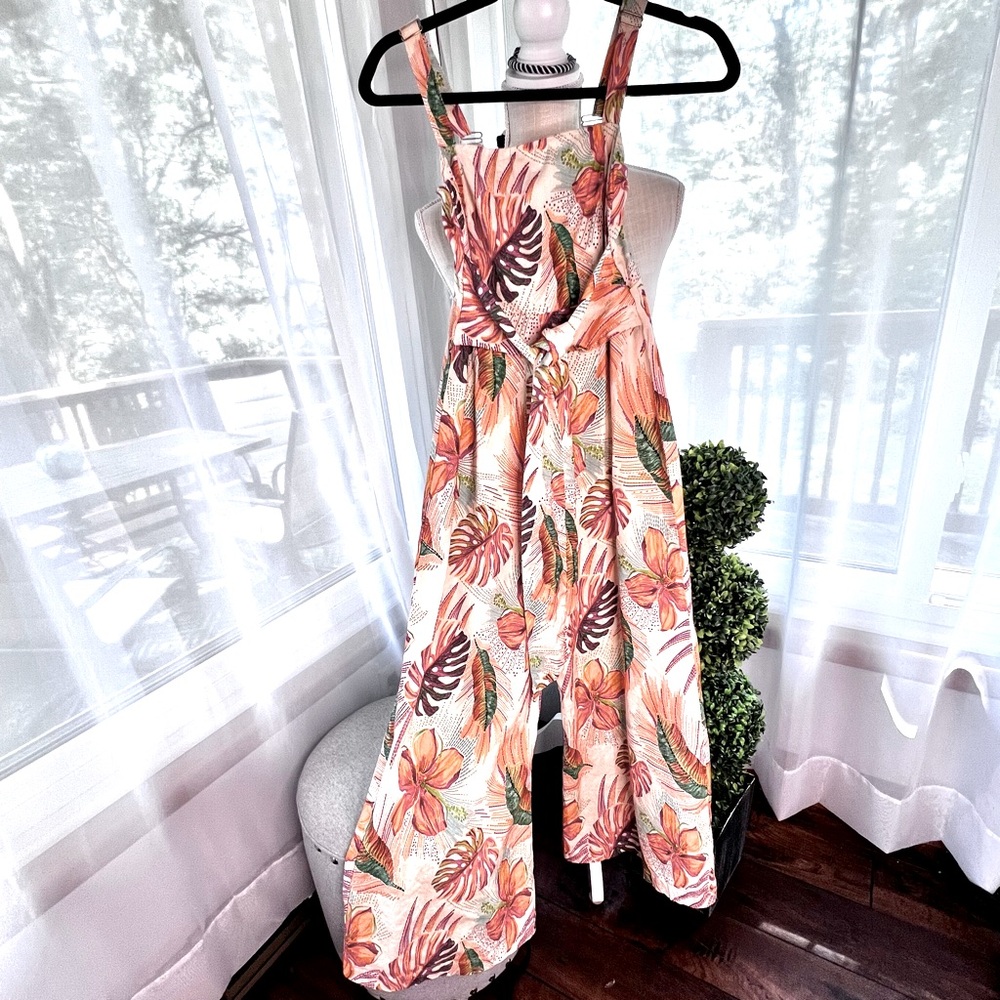 Shore Lima Jumpsuit Tropical and Beige Size Small - Picture 3 of 17